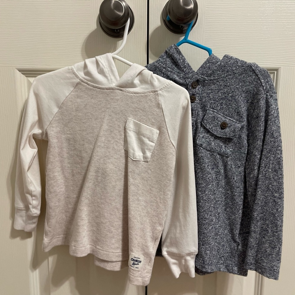 TWO TODDLER BOY HOODIES. 3T